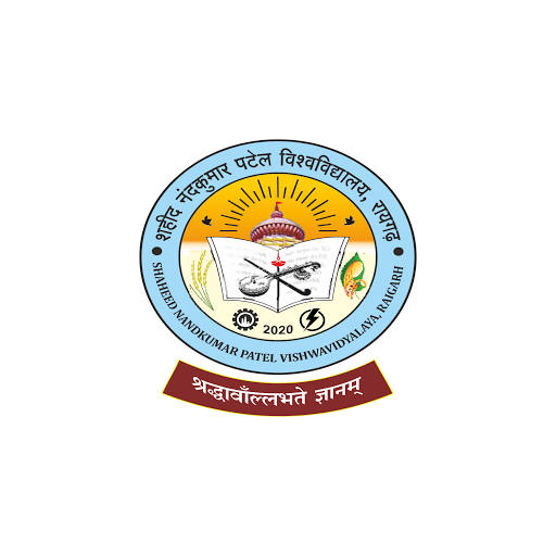 Shaheed Nandkumar Patel Vishwavidyalaya logo